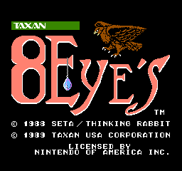 8 Eyes title screen for Famicom